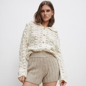 Zara jewel button knit cardigan